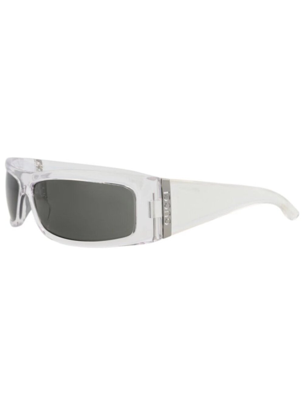 New Gucci Women's Sunglasses Shield Wrap Injection Frame Mens Crystal Crystal